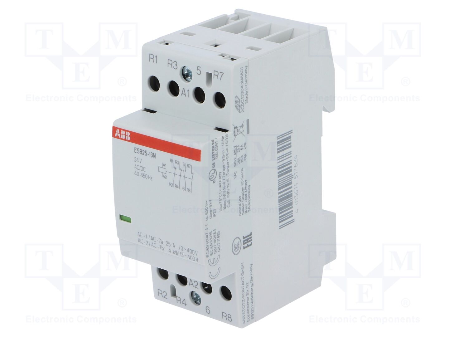 ABB ESB25-13N-01 Modulaarinen kontaktori 25A