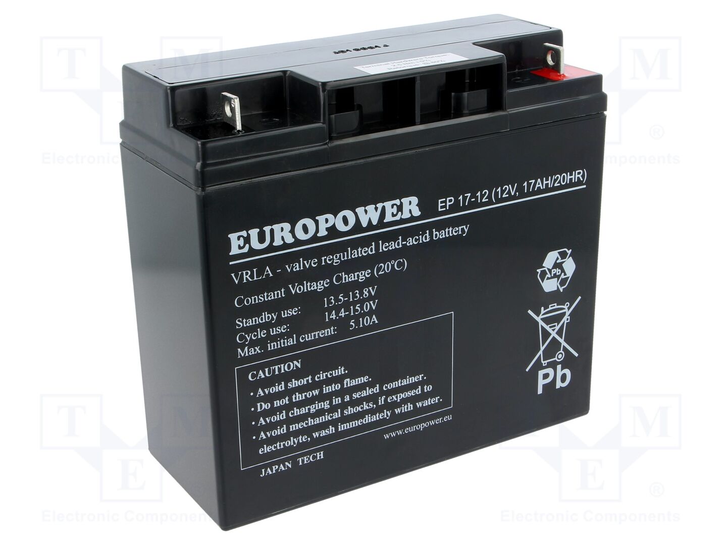EUROPOWER ACCU-EP17-12/EUR Happoakku AGM 12V 17Ah
