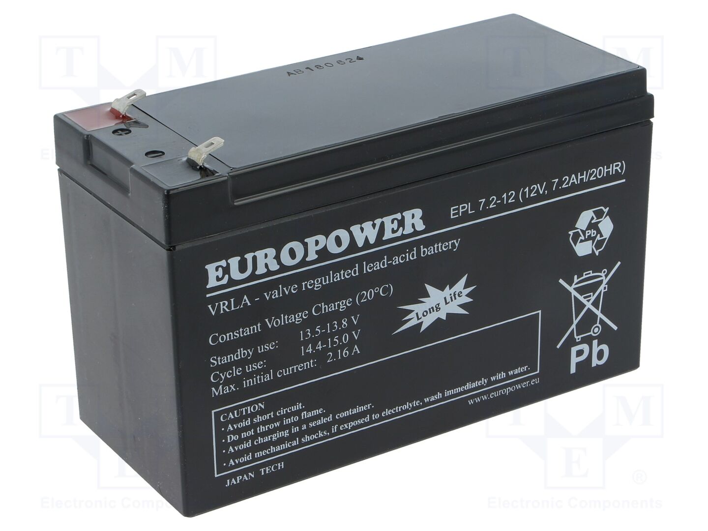 EUROPOWER ACCU-EPL7.2-12/EUR Akku 12V 7.2Ah
