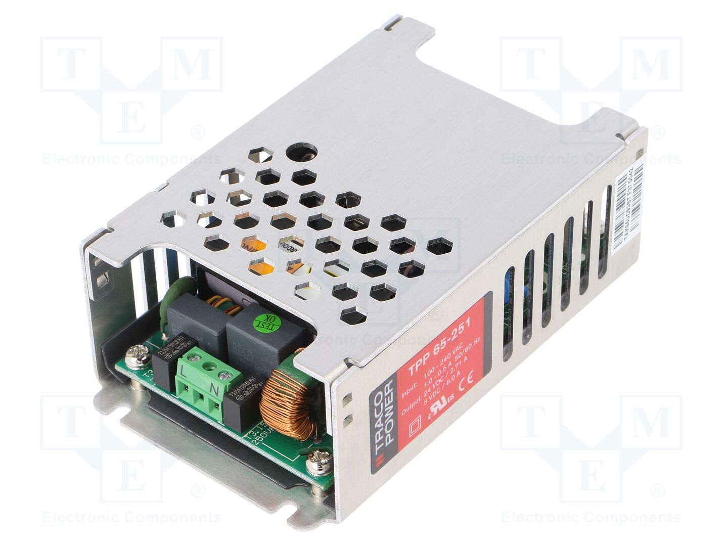 TRACO POWER TPP65-251 Sisäänrakennettu kytkentäsähkönsyöttö 65W 24VDC