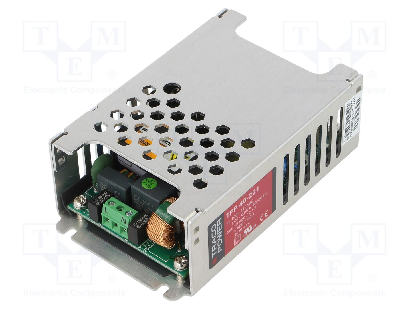 TRACO POWER TPP40-221 Sisäänrakennettu kytkentäsähkönsyöttö 40W 12VDC