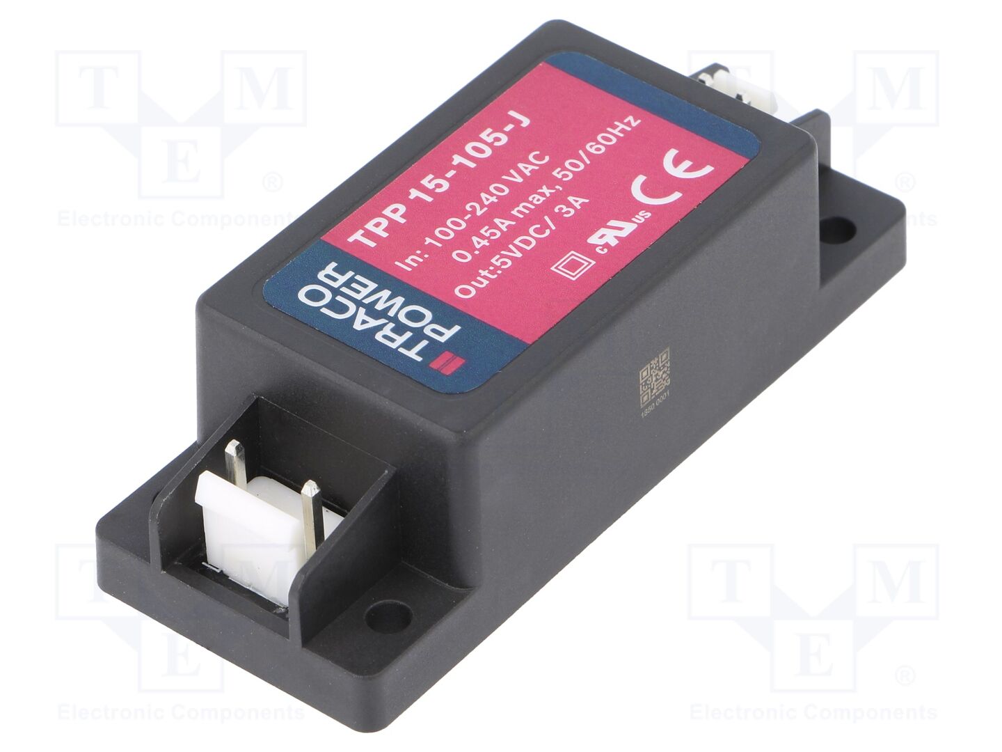 TRACO POWER TPP15-105-J Sisäänrakennettu kytkentävirtalähde 15W 5VDC 3000mA