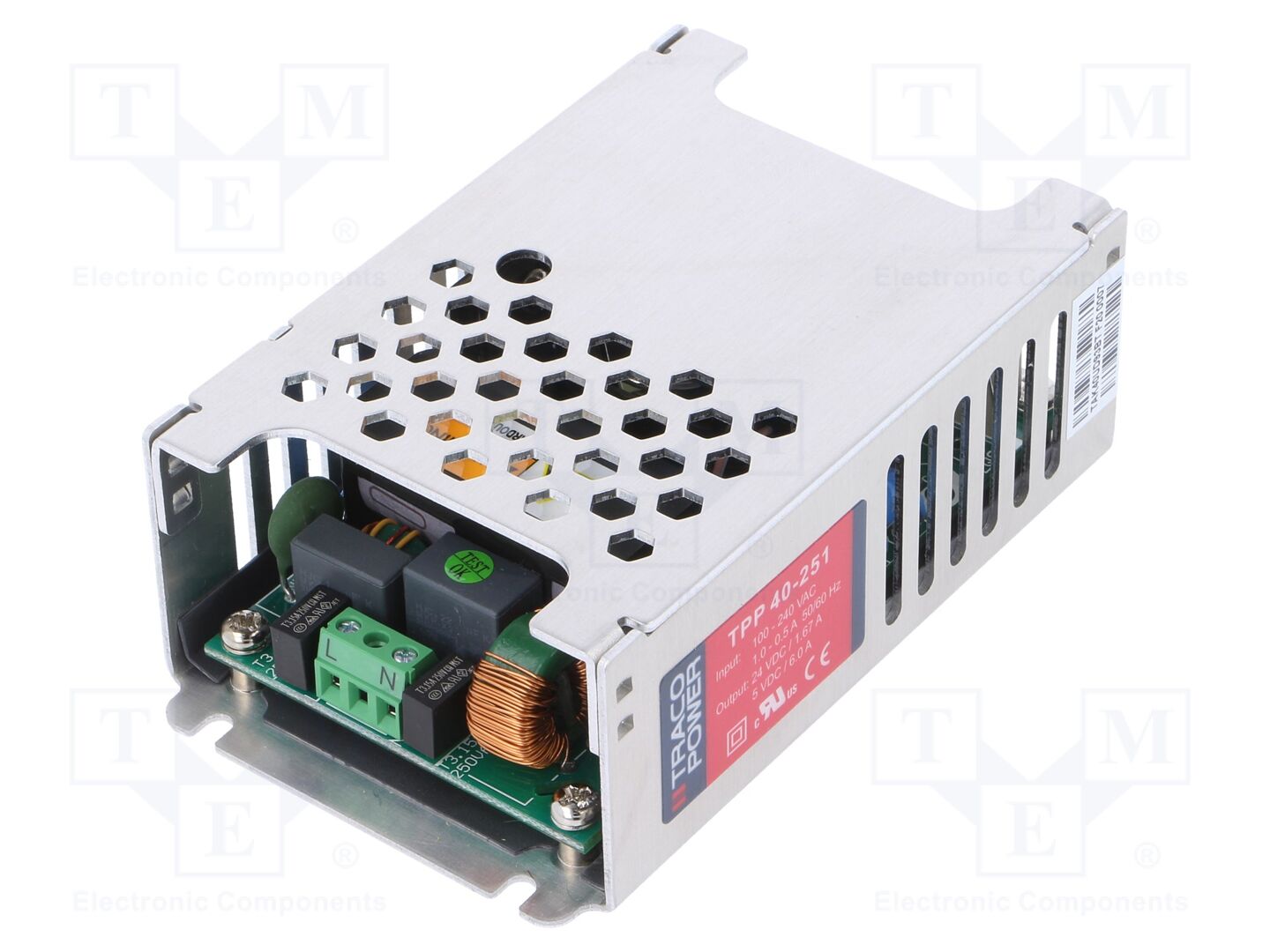 TRACO POWER TPP40-251 Sisäänrakennettu kytkentäsähkönsyöttö 40W 24VDC