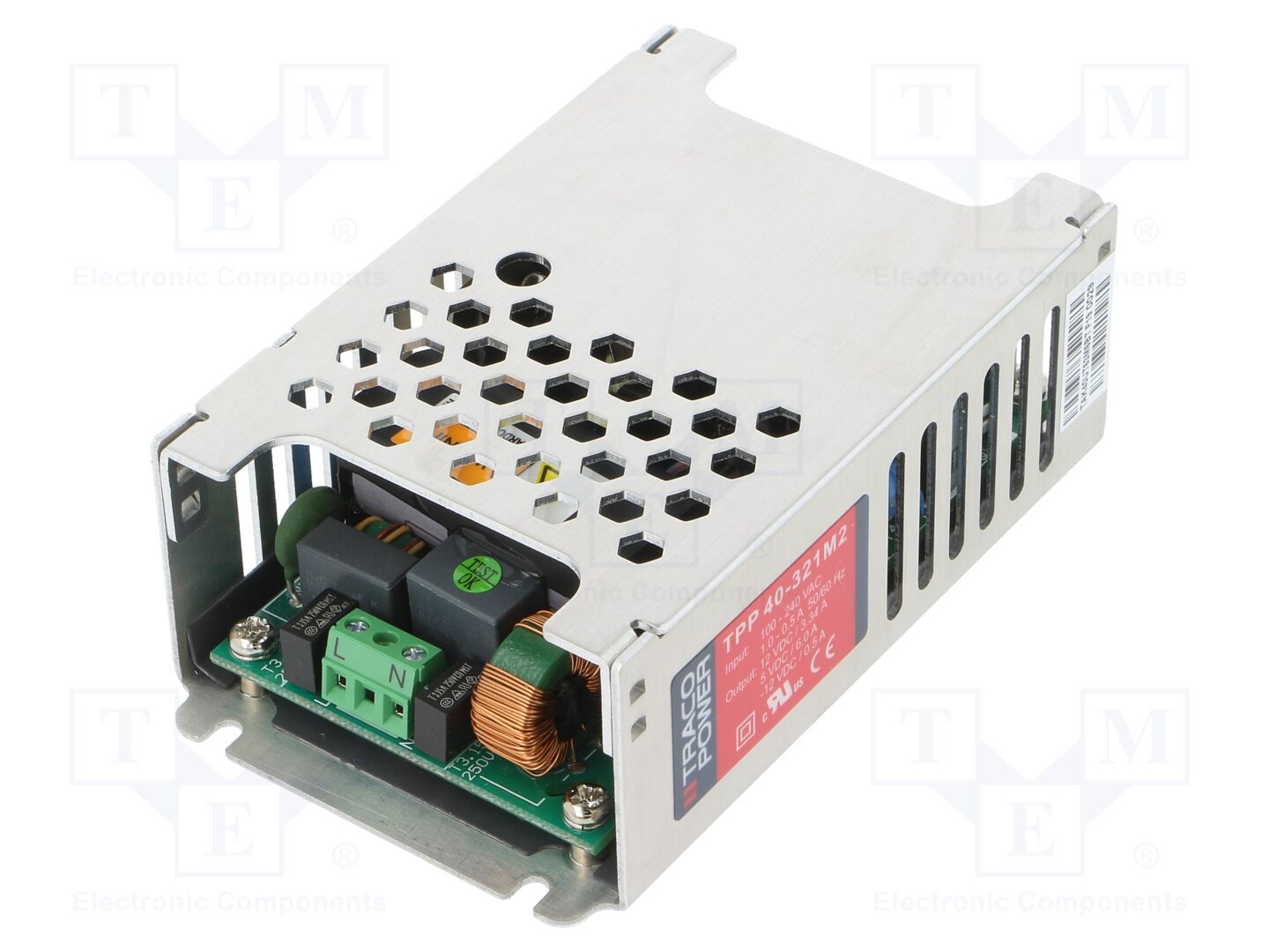 TRACO POWER TPP40-321M2 Sisäänrakennettu kytkentäsähkönsyöttö 40W 12VDC
