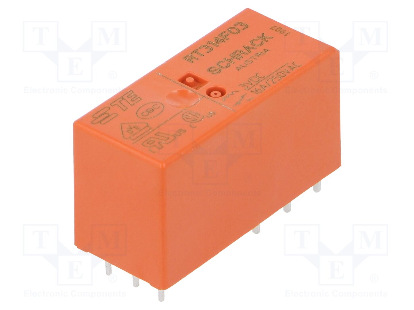 TE Connectivity RT314F03 Sähkömagneettinen rele 3VDC