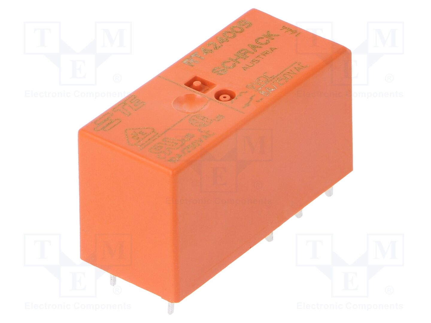 TE Connectivity RT424009 Sähkömagneettinen rele 9VDC