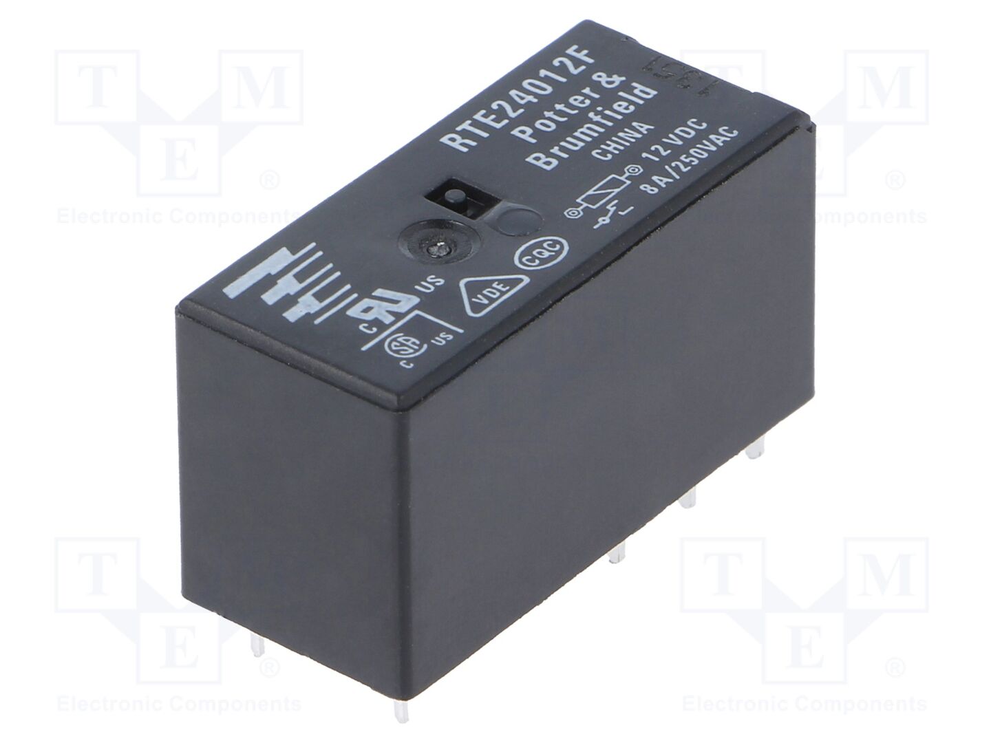 TE Connectivity RTE24012F Sähkömagneettinen rele 12VDC