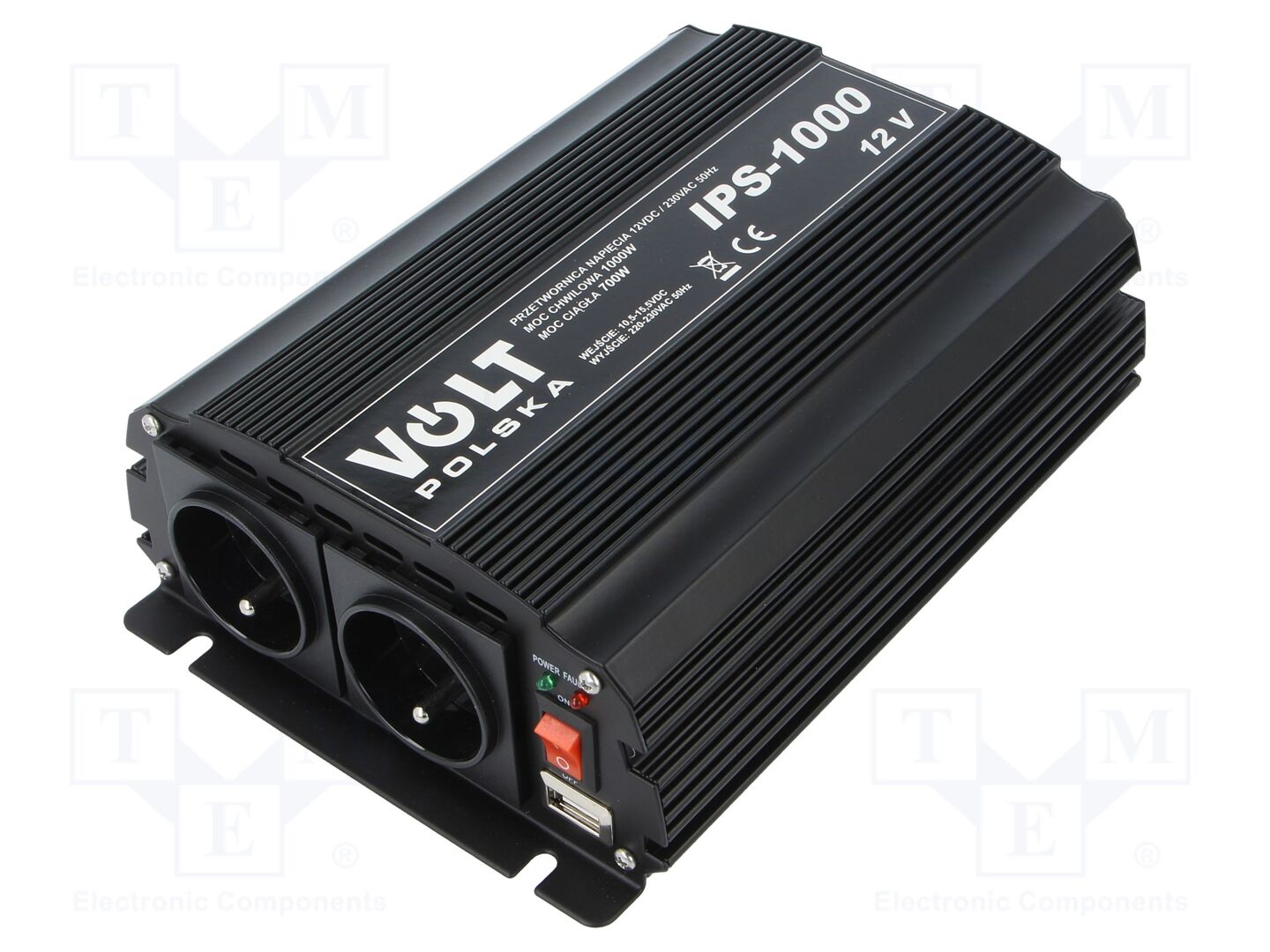 VOLT POLSKA IPS1000/12V DC/AC muunnin 750W 230VAC