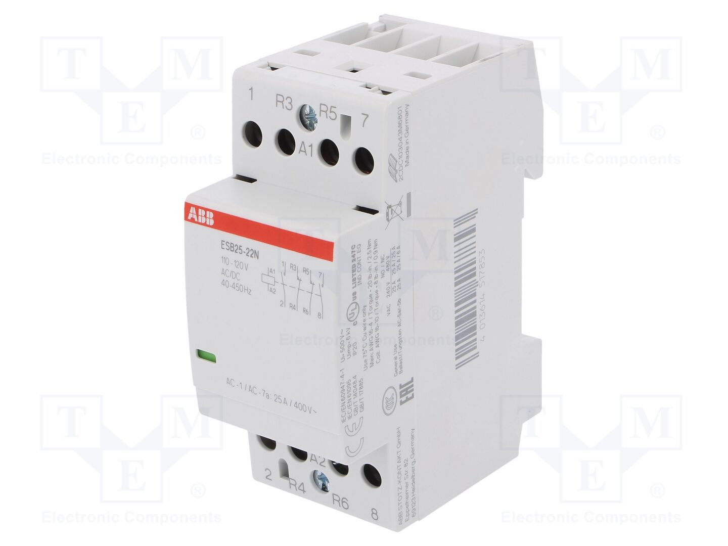ABB ESB25-22N-04 Modulaarinen kontaktori 25A