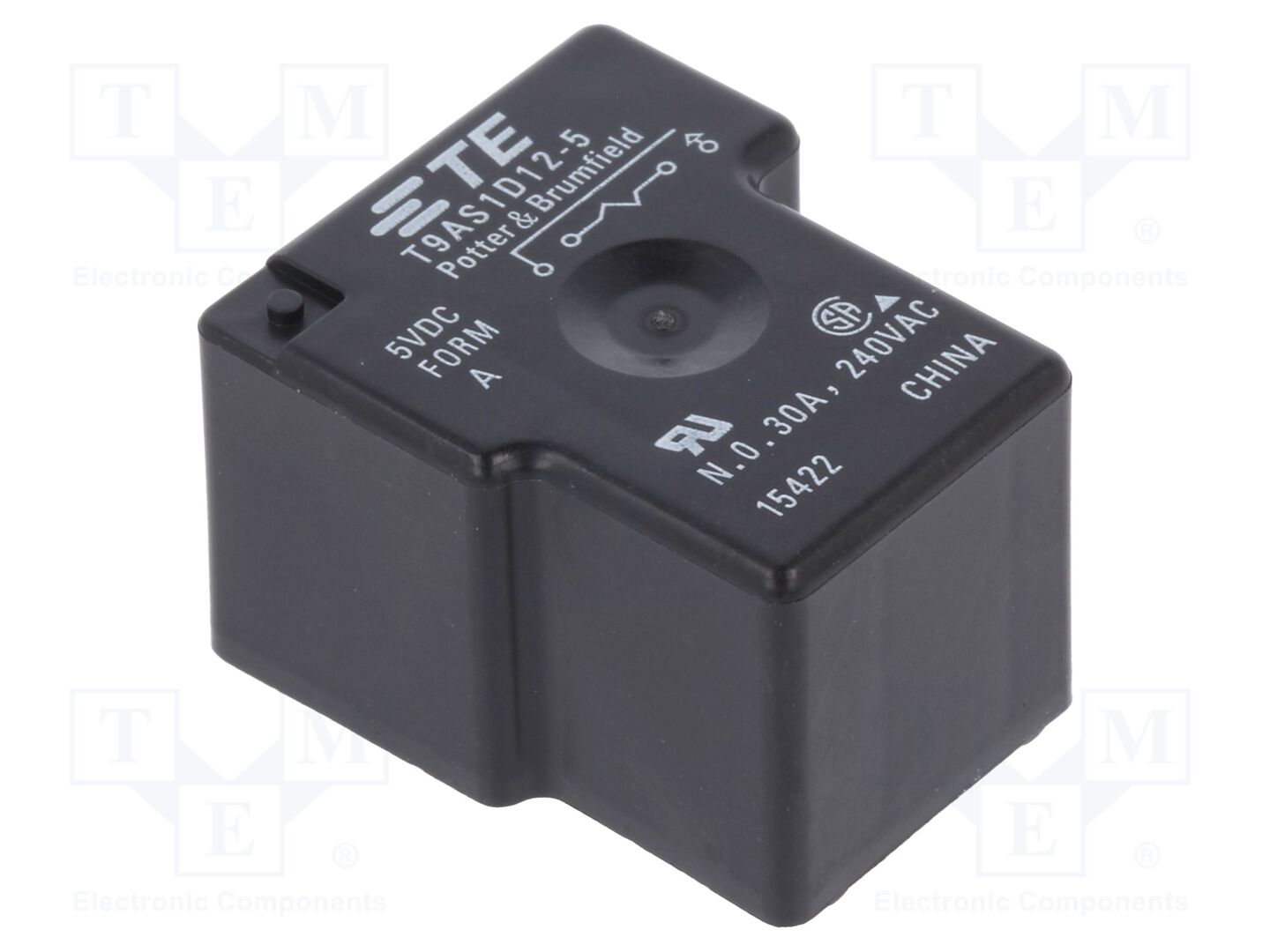 TE Connectivity T9AS1D12-5 Sähkömagneettinen rele 5VDC, 30A