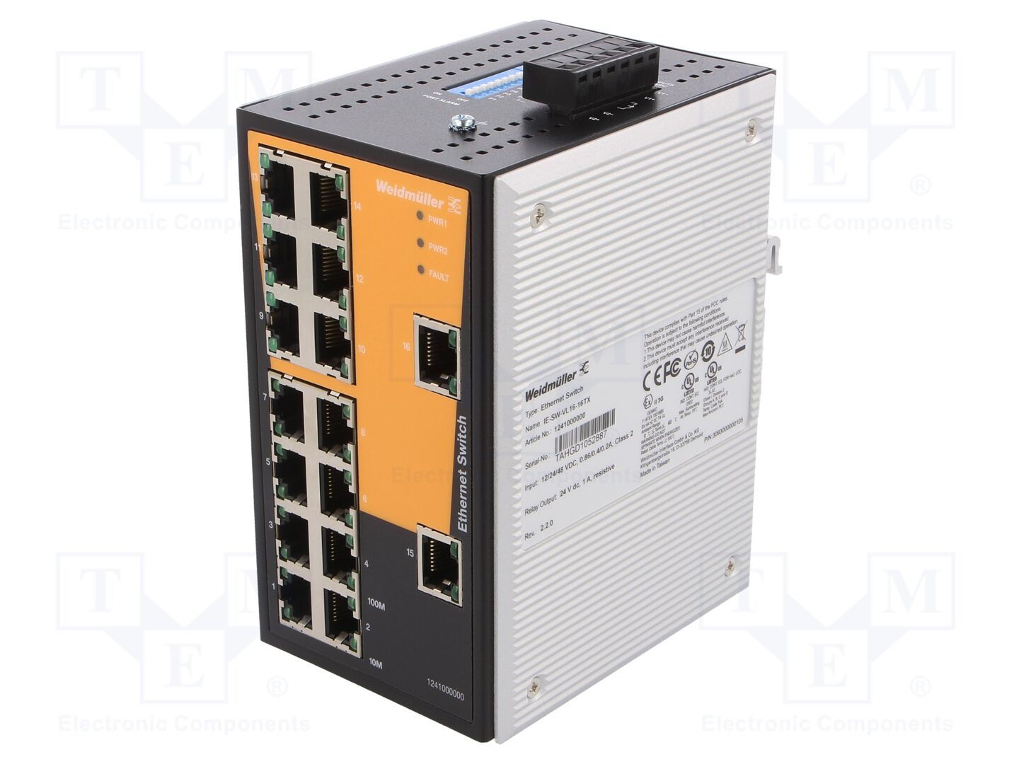 WEIDMÜLLER 1241000000 Ethernet-kytkin 9.6÷60VDC
