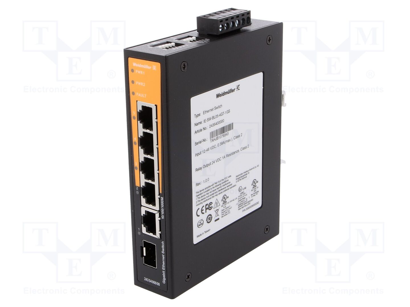 WEIDMÜLLER 2435400000 Ethernet-kytkin 9.6-60VDC