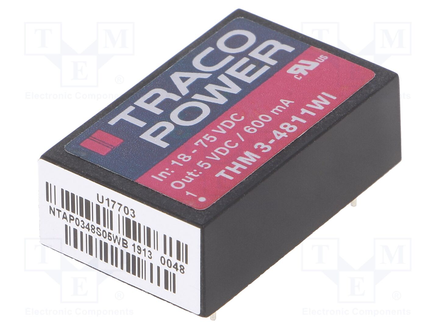TRACO POWER THM3-4811WI DC/DC-muunnin 3W