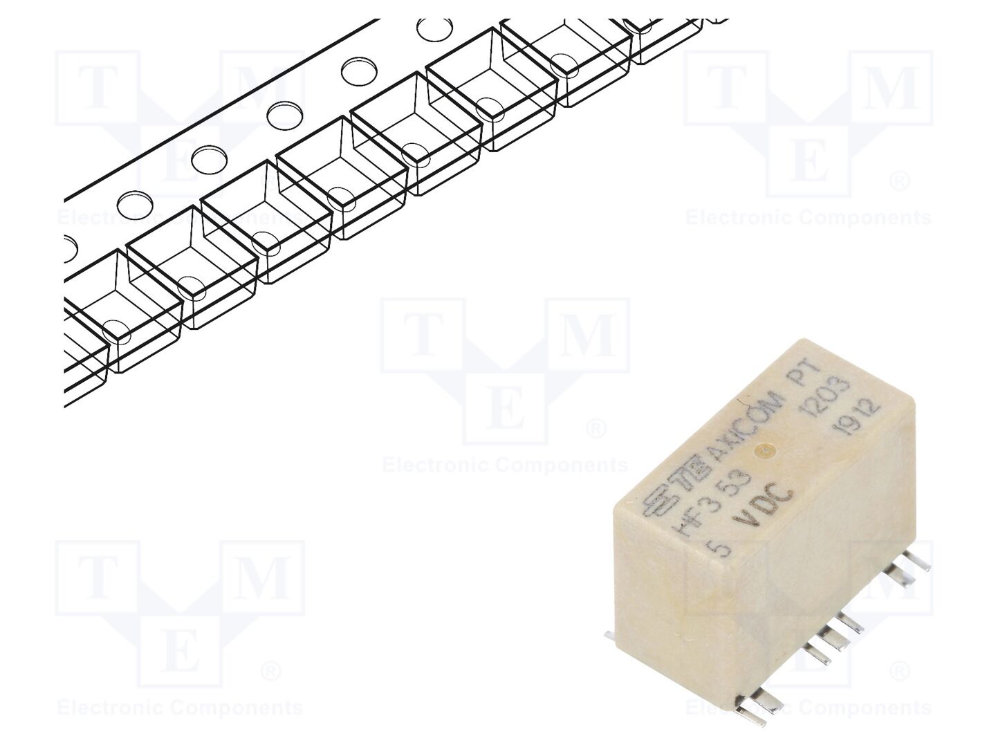 TE Connectivity HF353 Sähkömagneettinen rele 5VDC