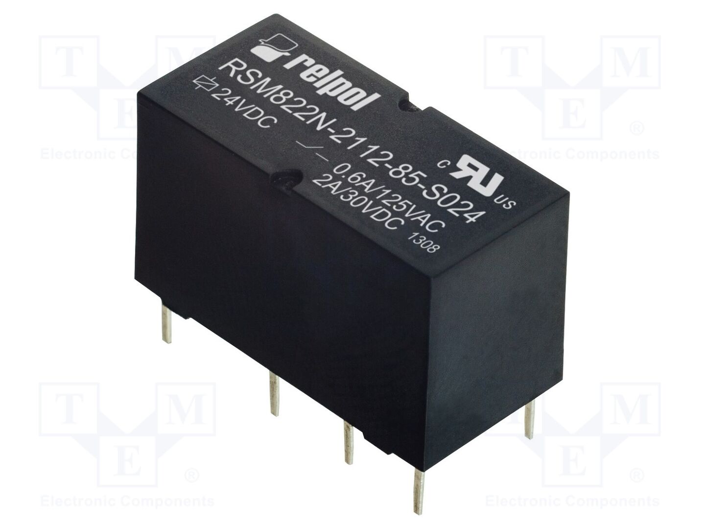 RELPOL RSM822N-2112-85-S024 Miniatuuri sähkömagneettinen rele 24VDC