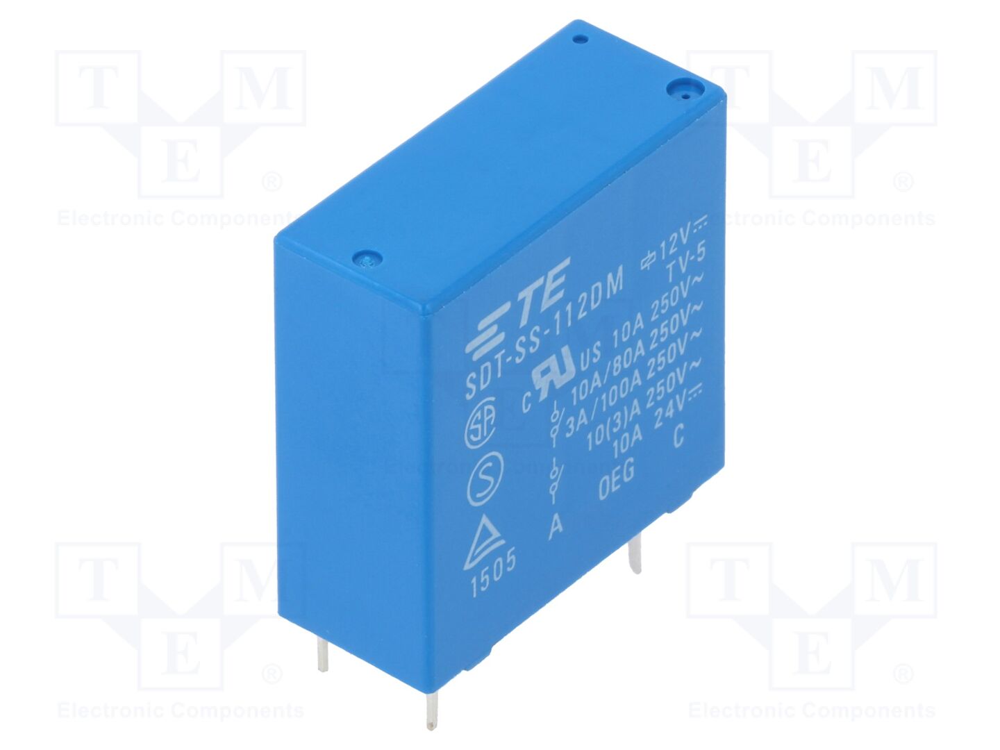 TE Connectivity SDT-SS-112DM.000 Sähkömagneettinen rele 12VDC