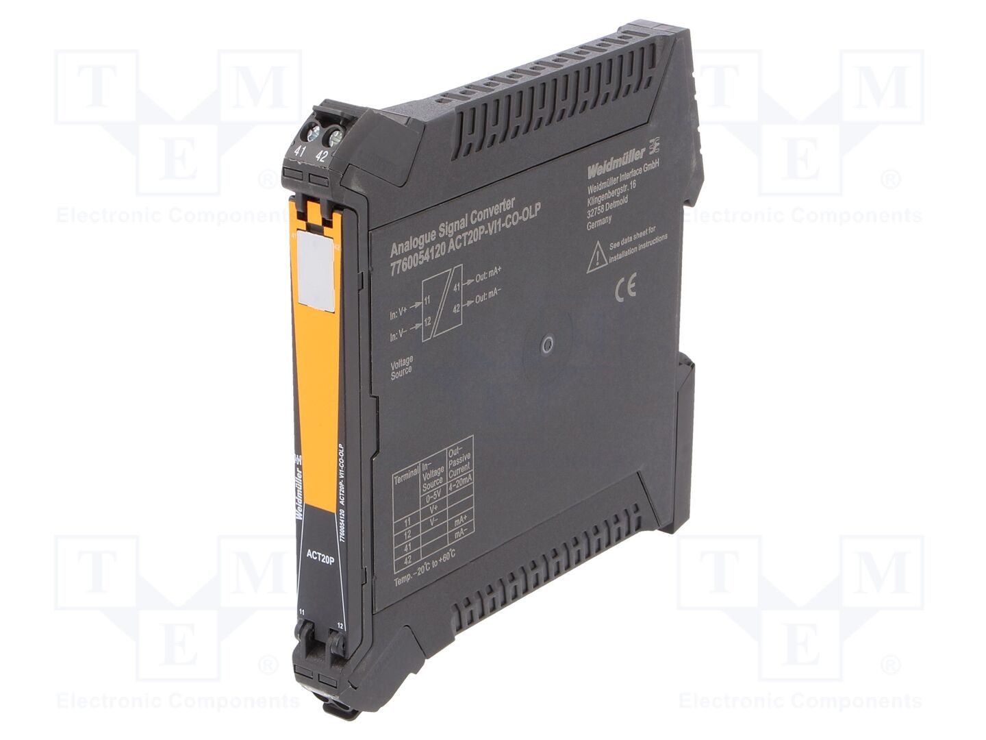 WEIDMÜLLER ACT20P-VI1-CO-OLP Signaalimuunnin 0÷5V
