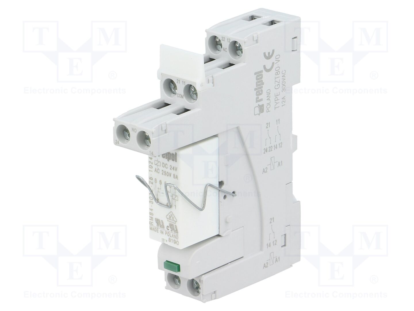 RELPOL PI84T024D1TS3012V0 Sähkömagneettinen rele 24VDC