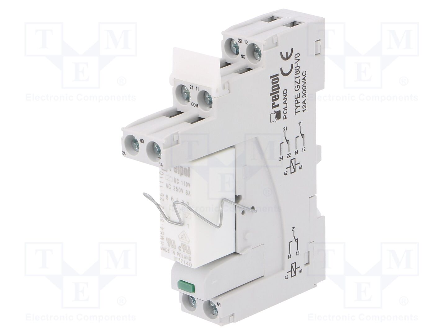 RELPOL PI84T110D3TS3012V0 Liitäntärele 110VDC