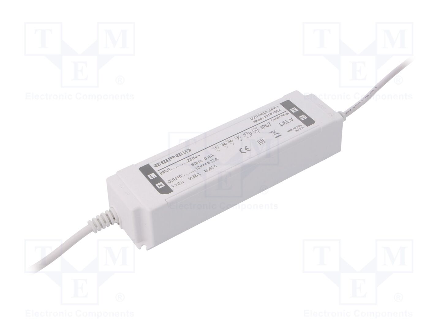 ESPE LPF10012CV LED-verkkolaite 100W 12VDC 8,33A
