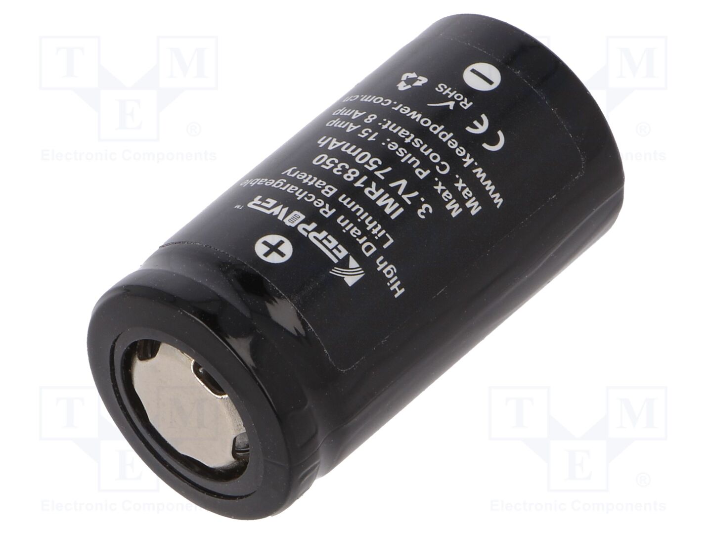 KEEPPOWER ACCU-IMR18350-PCB Ladattava akku Li-Ion 3.7V 750mAh