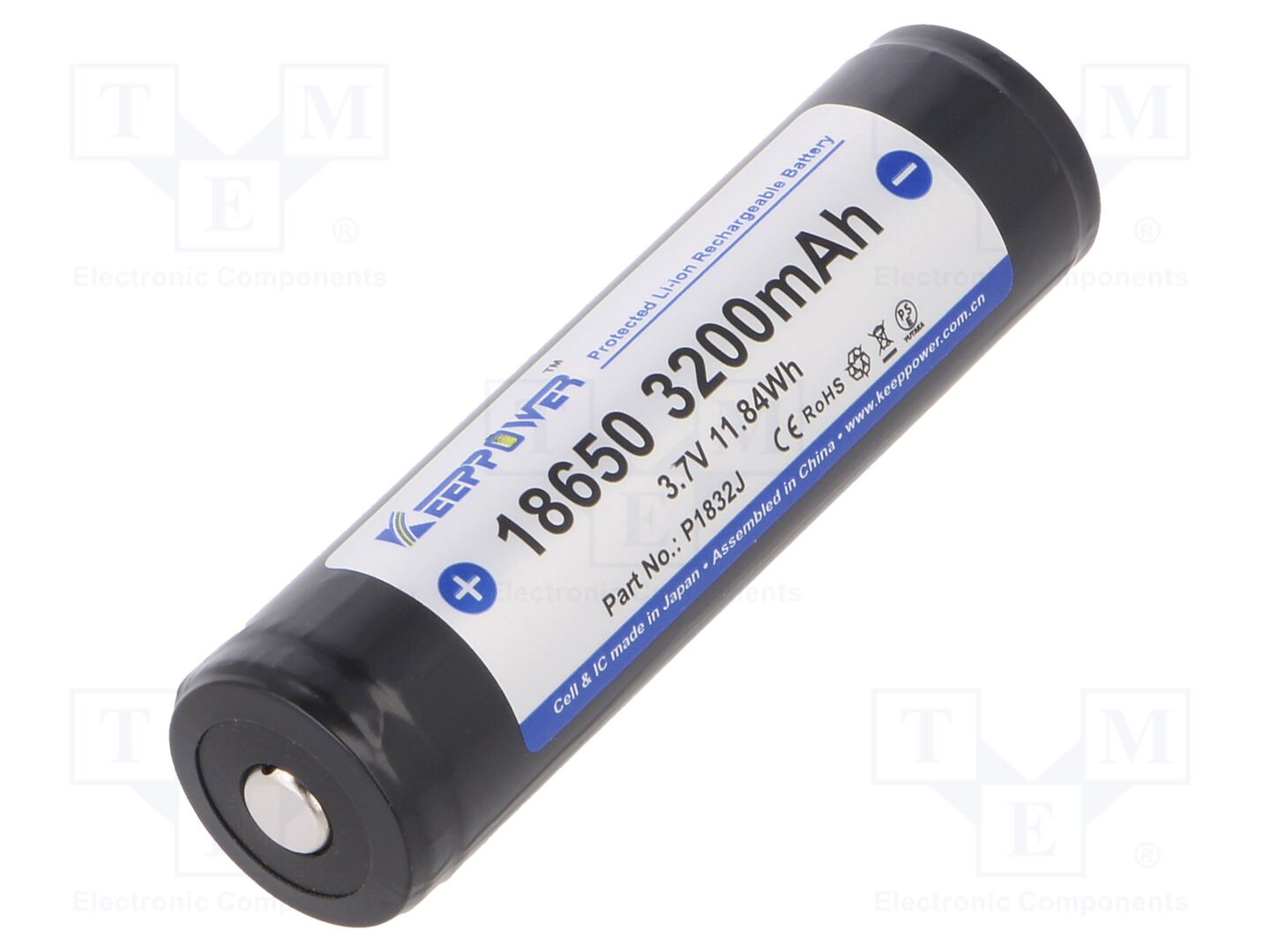 KEEPPOWER ICR18650-320PCM Ladattava akku 3200mAh