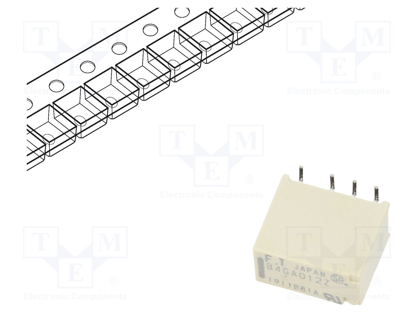 FCL Components FTR-B4GA012Z-B05 Sähkömagneettinen rele 12VDC (50 kpl erä)