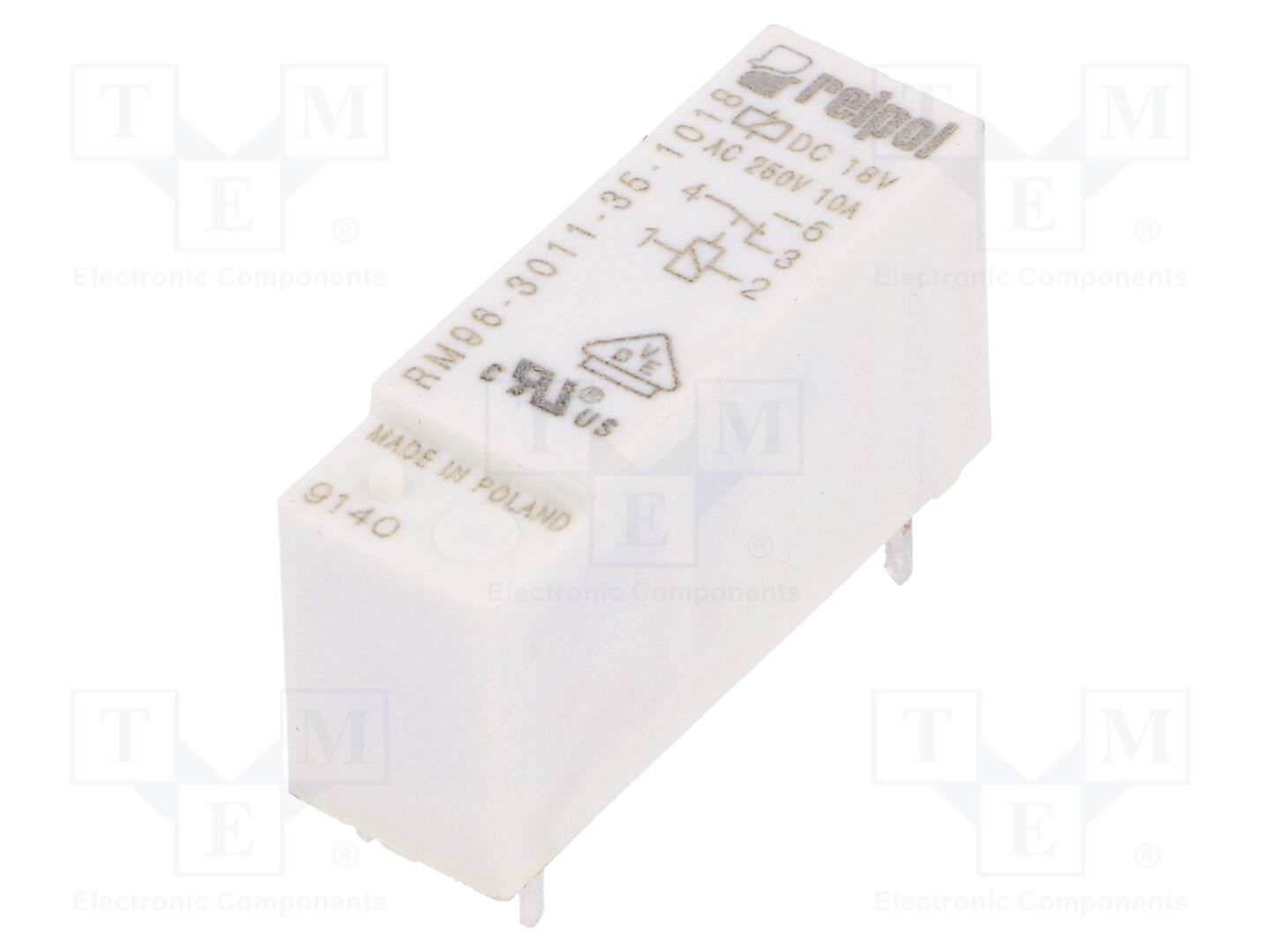 RELPOL RM96-3011-35-1018 Sähkömagneettinen rele 18VDC (50 kpl erä)