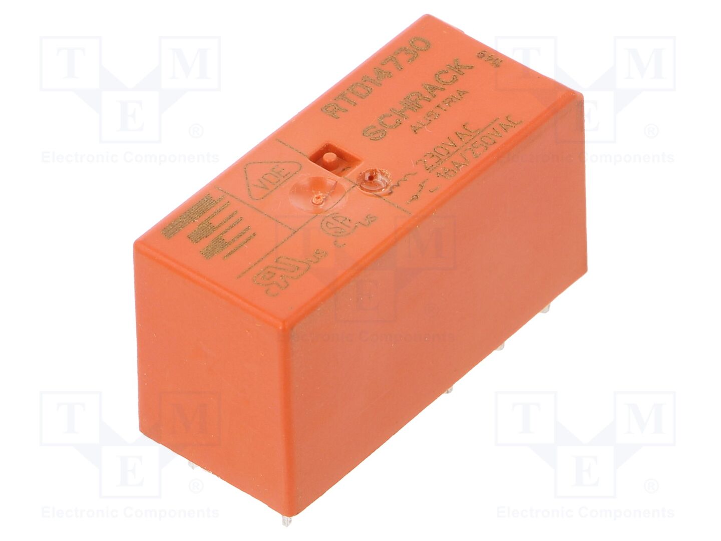 TE Connectivity RTD14730 Sähkömagneettinen rele 230VAC, 16A
