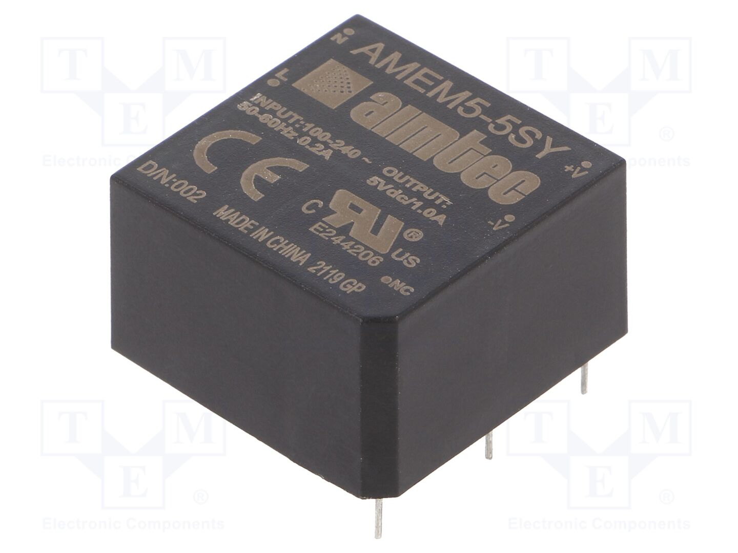 AIMTEC AMEM5-5SY PCB AC/DC muunnin 5W