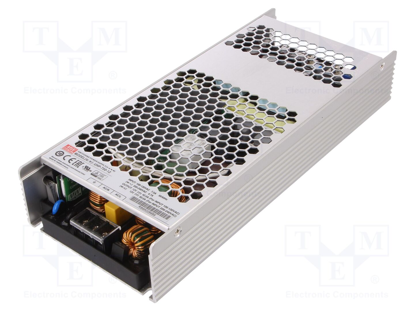 MEAN WELL UHP-750-12 Kytkinlähde 12VDC 720W DIN-kiskoon