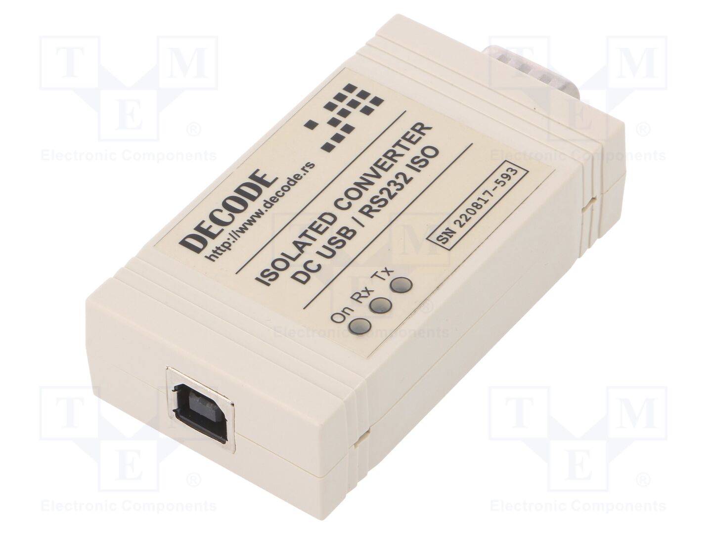DECODE USB/RS232-ISO Automaatiomoduuli, muunnin 2 porttia