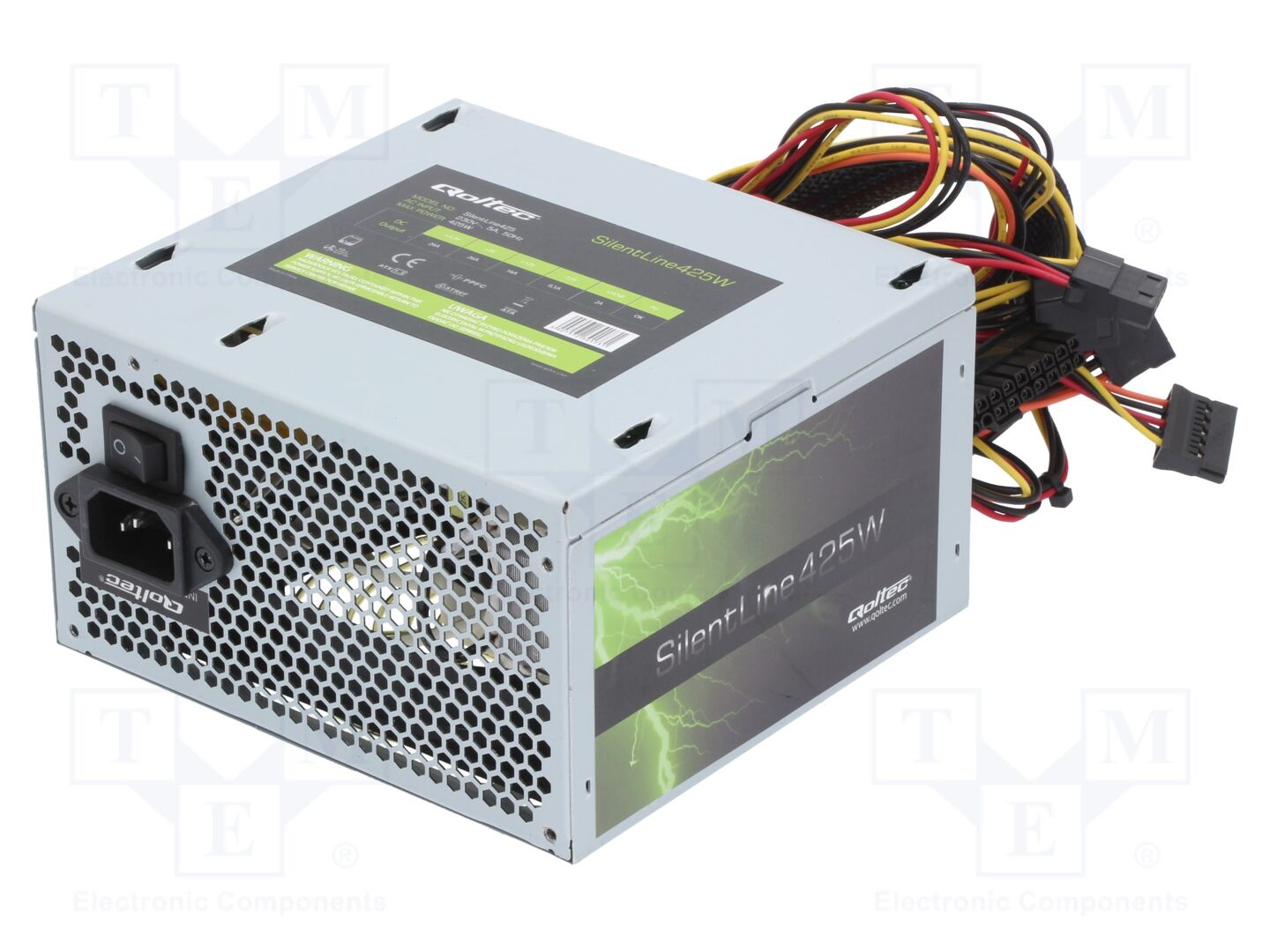 QOLTEC 02 ATX 425W Tietokonevirtalähde ATX-standardi