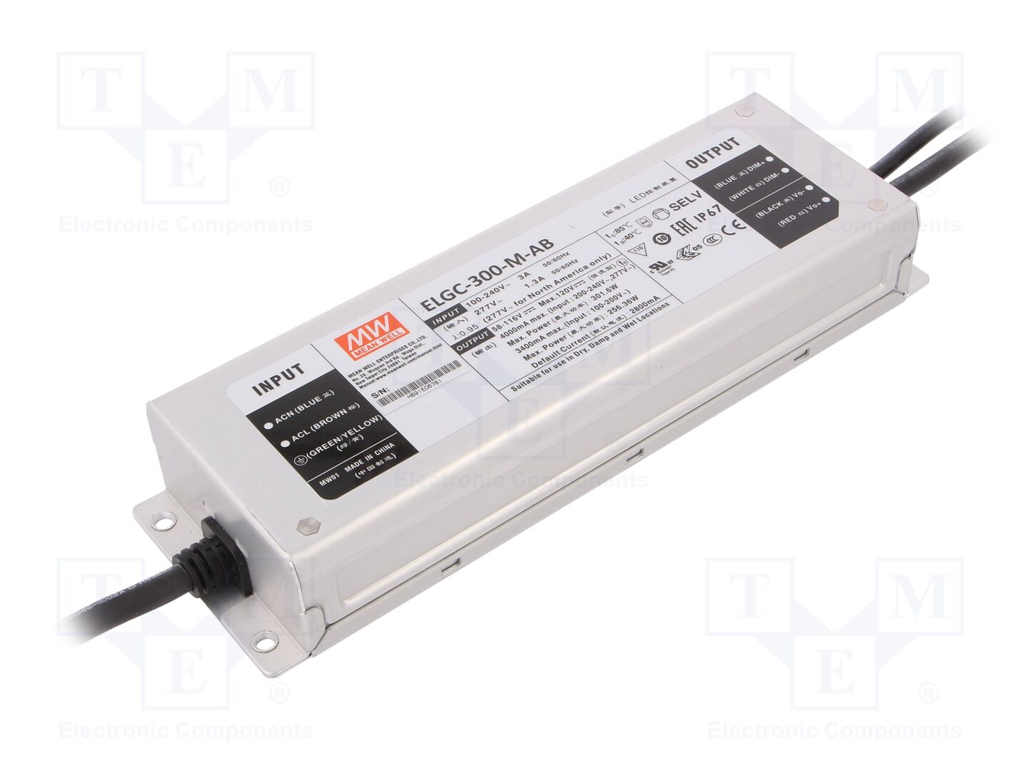 MEAN WELL ELGC-300-M-AB LED-virtalähde 300W 58-116VDC