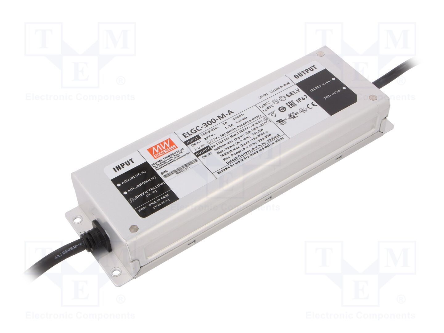 MEAN WELL ELGC-300-M-A LED-virtalähde 300W 58-116VDC