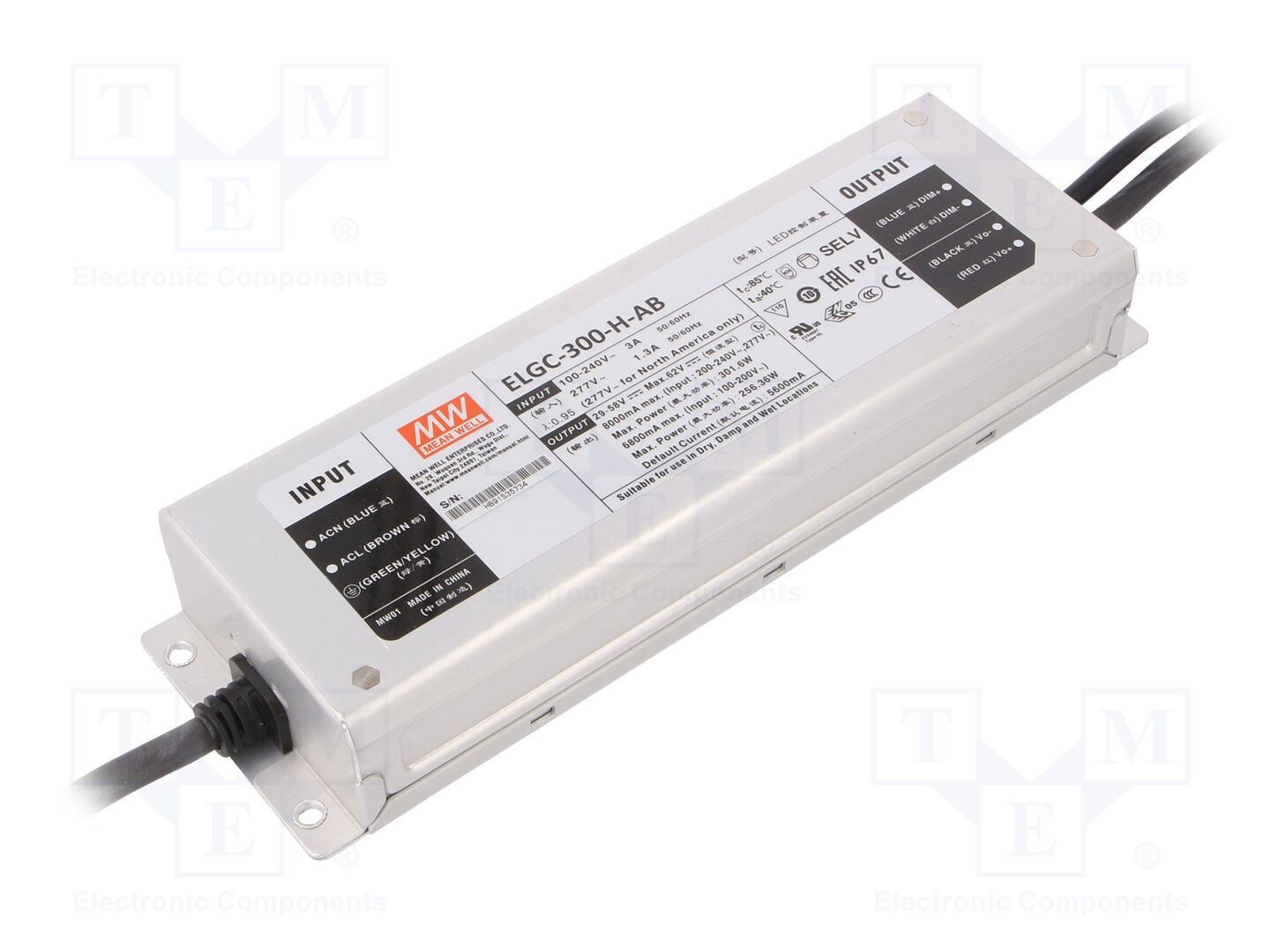 MEAN WELL ELGC-300-H-AB LED-virtalähde 300W 29-58VDC