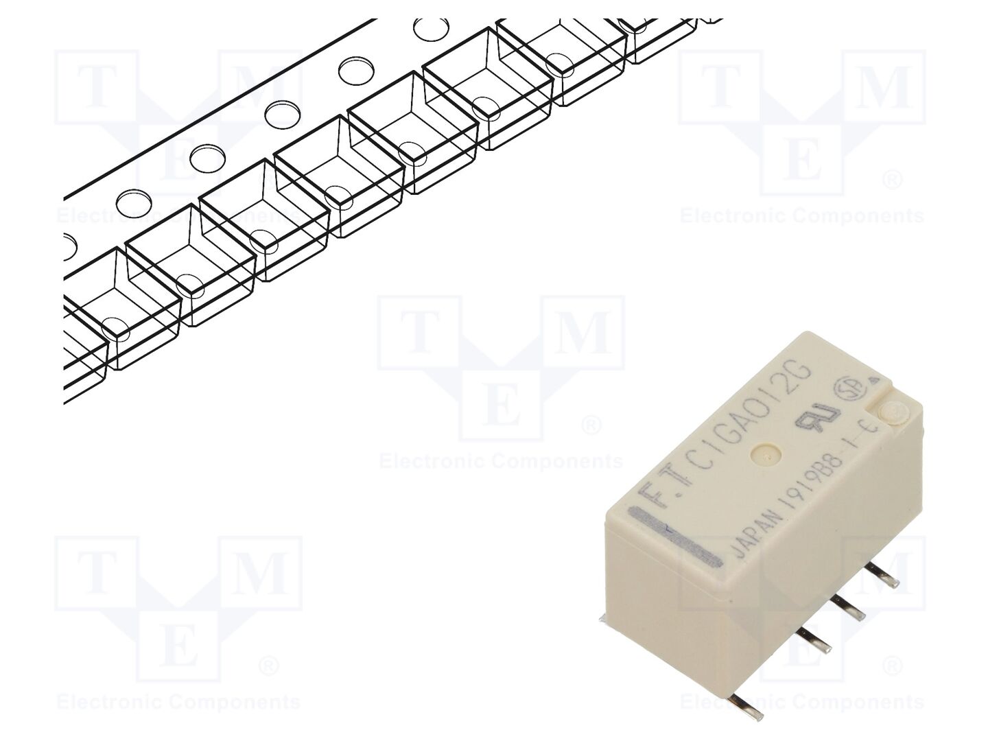 FCL Components FTR-C1GA012G-B05 Sähkömagneettinen rele 12VDC (50 kpl erä)