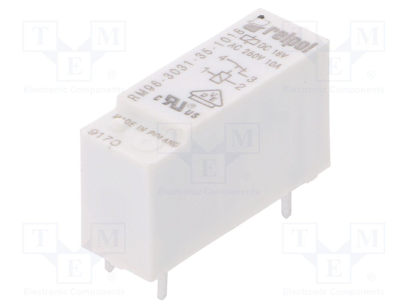 RELPOL RM96-3031-35-1018 Sähkömagneettinen rele 18VDC (50 kpl erä)