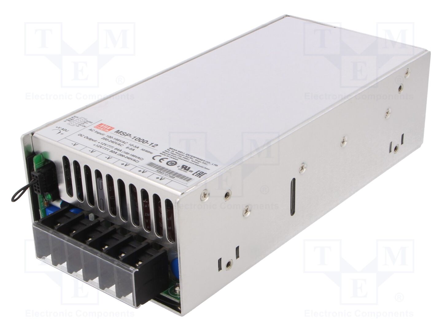 MEAN WELL MSP-1000-12 Sisäänrakennettu kytkentävirtalähde 960W 12VDC