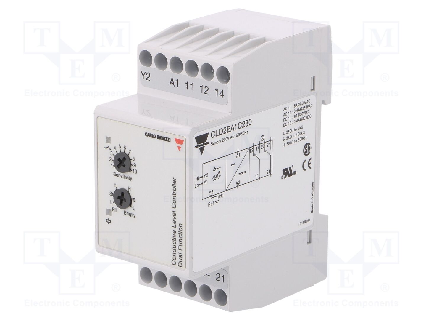 CARLO GAVAZZI CLD2EA1C230 Valvontarele 230VAC