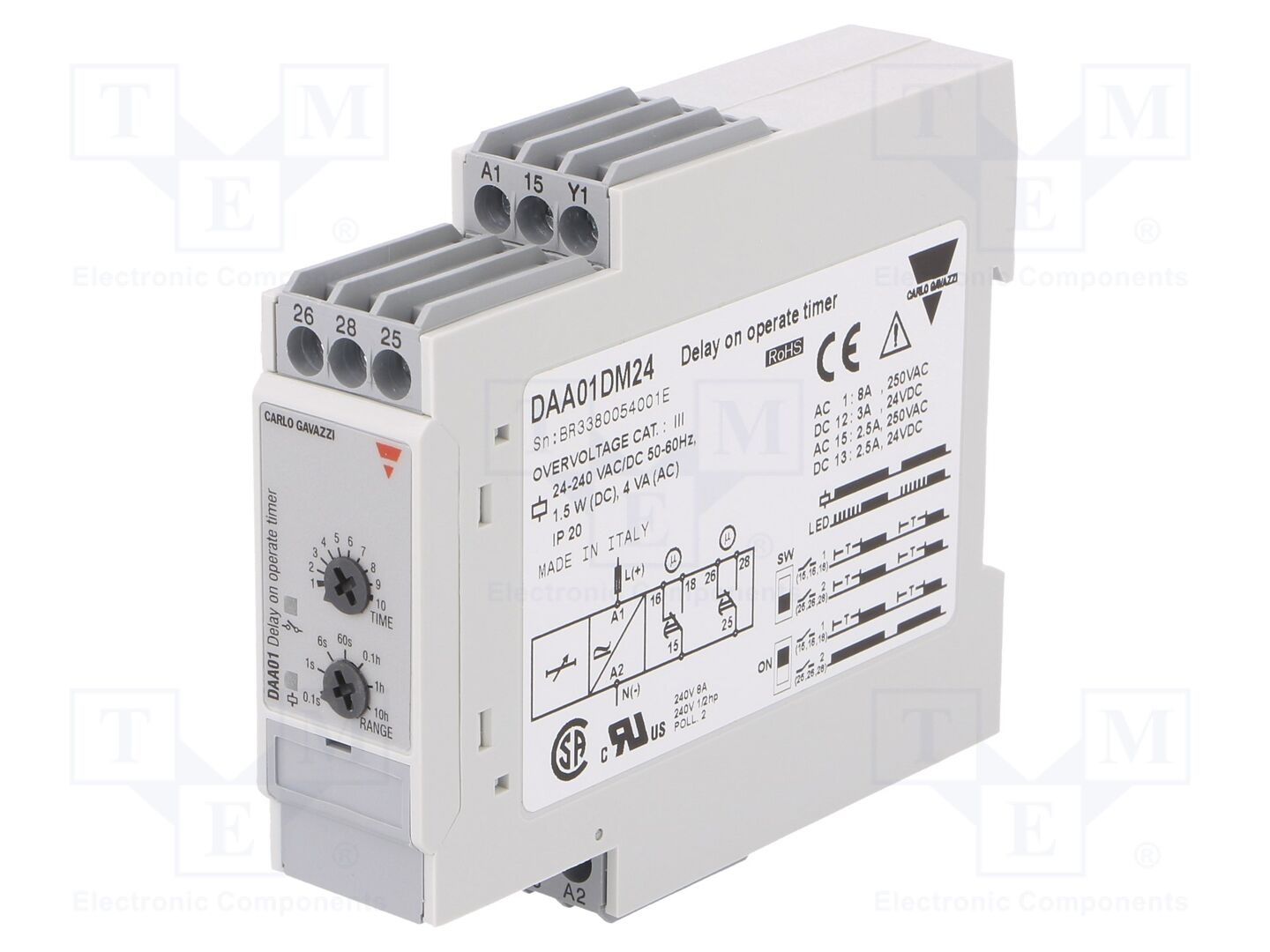 CARLO GAVAZZI DAA01DM24 Analogia-ajastin 0,1s-100h