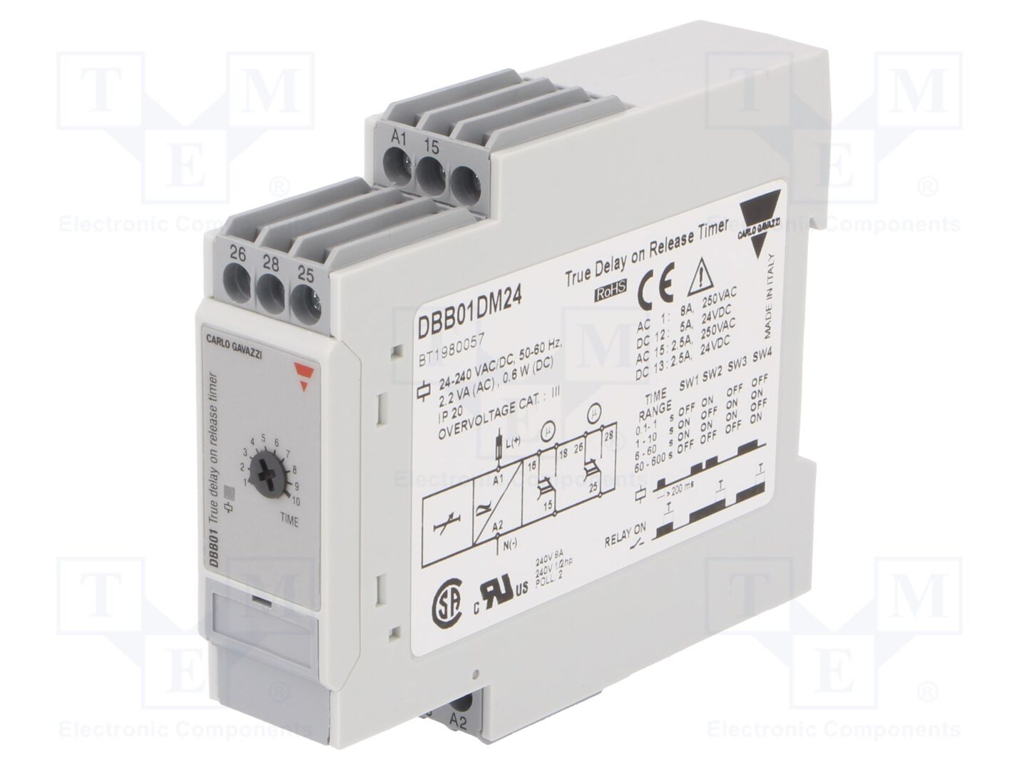 CARLO GAVAZZI DBB01DM24 Ajastin 0,1-600s