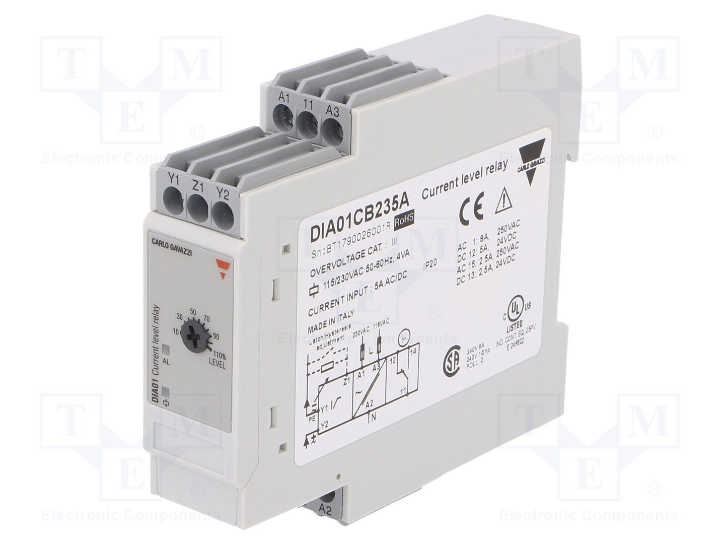 CARLO GAVAZZI DIA01CB235A Virranvalvontarele 115/230VAC