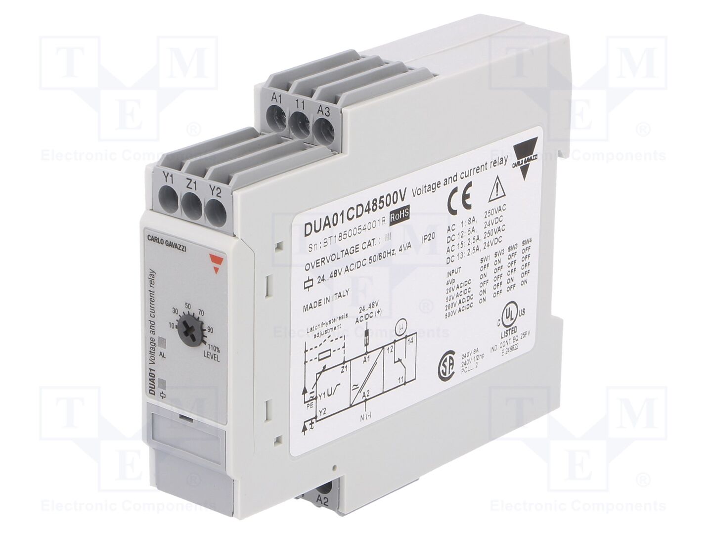 CARLO GAVAZZI DUA01CD48500V Valvontarele AC/DC