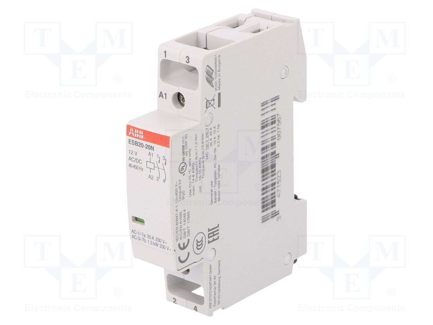 ABB ESB20-20N-14 Asennuskontaktori 20A