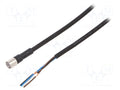 OMRON XS3FM8PUR4S10M Anturikaapeli M8 naaras, 4 pin