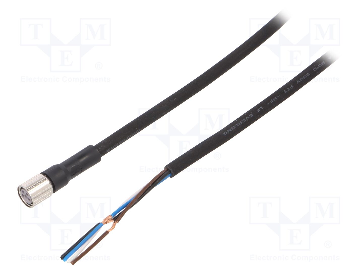 OMRON XS3FM8PUR4S10M Anturikaapeli M8 naaras, 4 pin