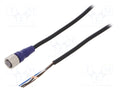 OMRON XS2FLM12PVC4S5M Anturikaapeli M12 naaras 5m