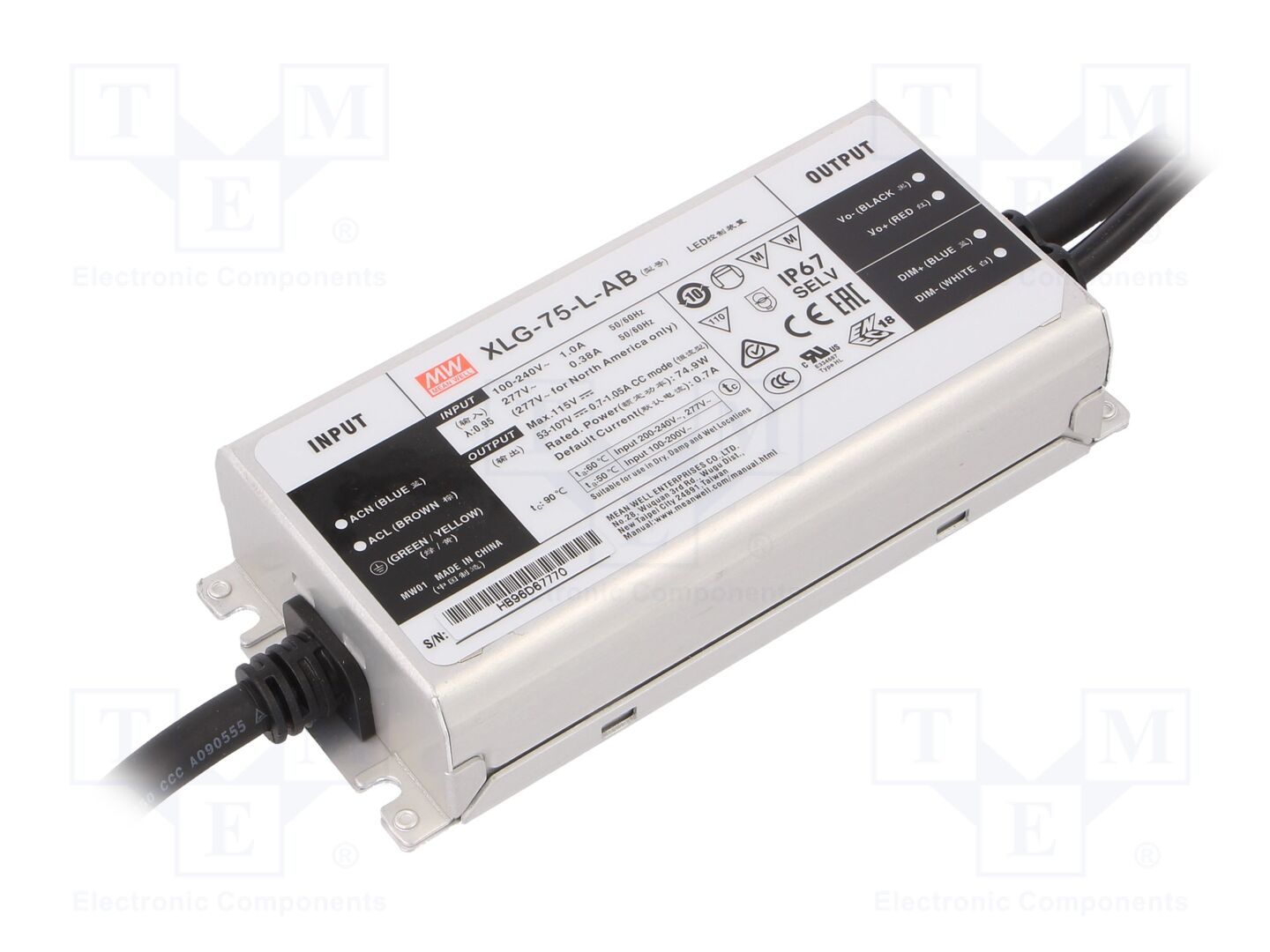 MEAN WELL XLG-75-L-AB LED-virtalähde 75W 53-107VDC
