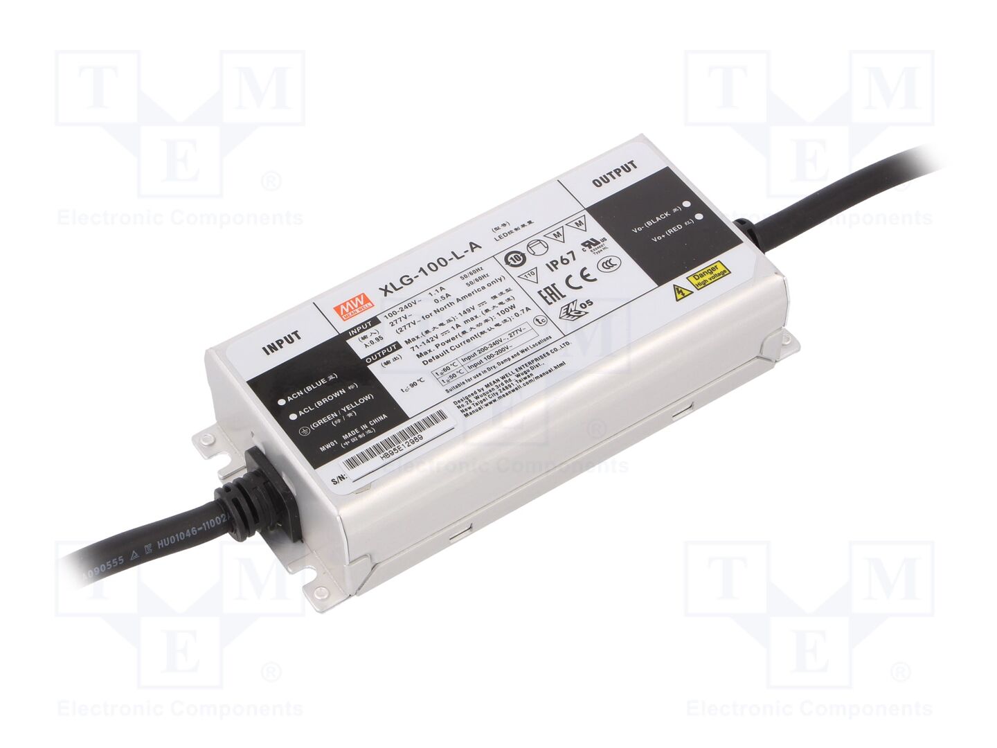 MEAN WELL XLG-100-L-A LED-virtalähde 100W 71-142VDC